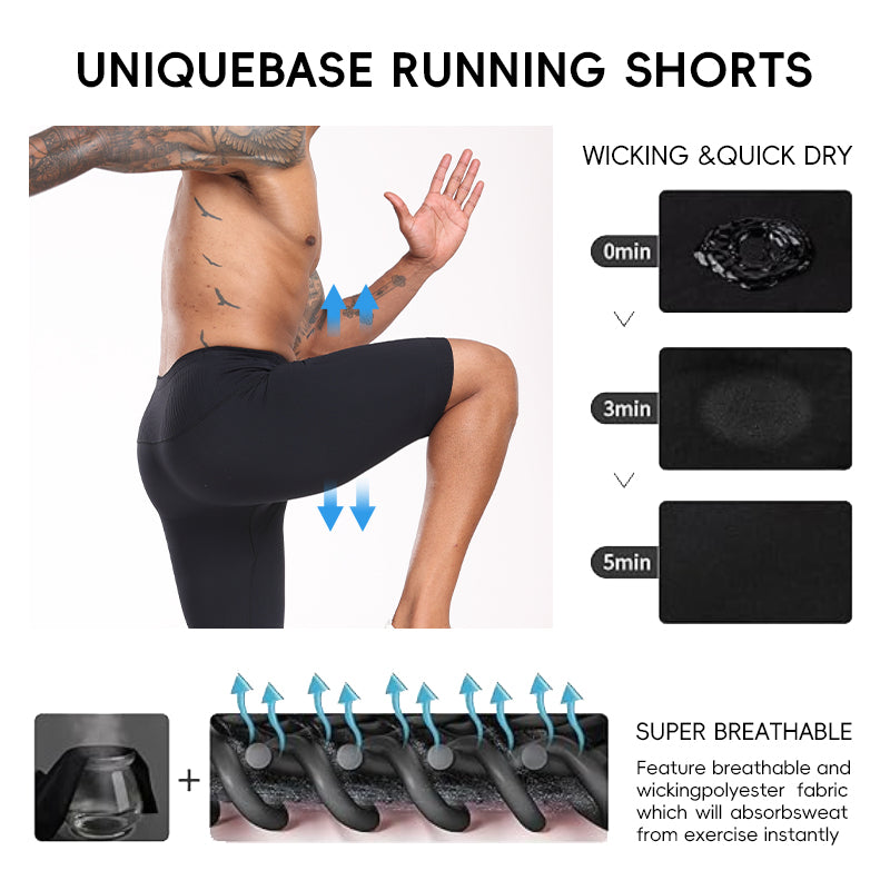 UNIQUEBASE MEN Professional Running Compression Quick-Dry Pants